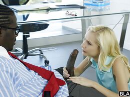 Skinny Assistant Gets BBC From Her Boss