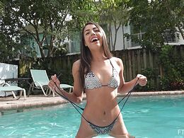 Having Fun At The Pool