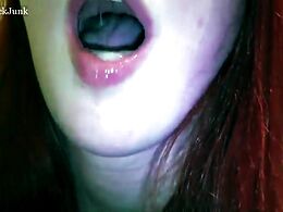 She Plays With Cum In Her Mouth Because That's How She Likes It