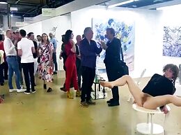 Rich People Are Watching An Exhibition