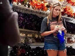 Blonde Gets Excited When She Sees A BBC