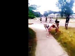 White Whore Fights With A Black One