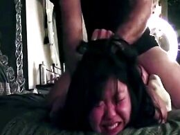 Asian Brunette Is Fucked Until She Cries