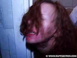 This Bitch Takes Shower, Man Breaks In  Smacks Bitch Draws Blood Then Rapes The Bitch