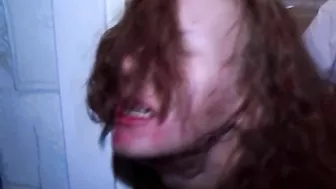 This Bitch Takes Shower, Man Breaks In  Smacks Bitch Draws Blood Then Rapes The Bitch