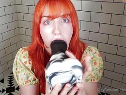 Young Woman Sucks A Big Black Horse Cock