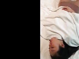 Girl Is Sleeping And He Checks Her Eye