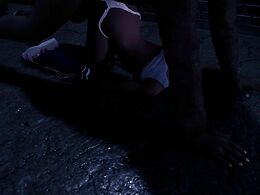 She Is Caught And Fucked At Night