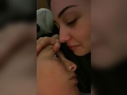 She Sticks Her Tongue In His Eyes When He Sleeps