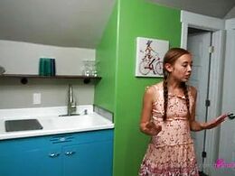 Teen Woman Is Caught In The Kitchen And Fucked