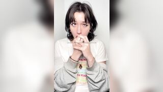 She Is Training With This Dildo