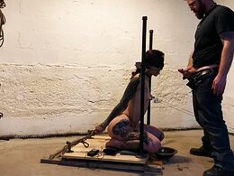 Tied Up In The Basement To Receive Lots Of Blowjobs