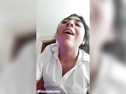 Amateur Teen Girl Fuck & Cumshot | Nadia With Weird Boobs