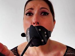 Slut fucked in the mouth
