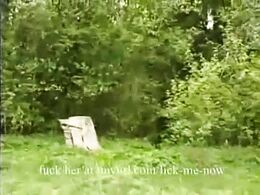 THIS BITCH IS ISOLATED IN FOREST THE BITCH IS RAPED HARD BY 2 MEN GREAT RAPE