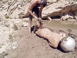A man finds the body of a pretty biker woman