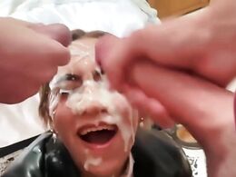 Excellent compilation of cum sluts receiving hot messy facials
