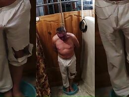 Cumshot and urinated during hanging to Gallows